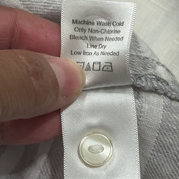 (T4) Coldwater Creek Women's 100% Linen Striped V-Neck Beach Tunic Top, Size 2X - Picture 12 of 12